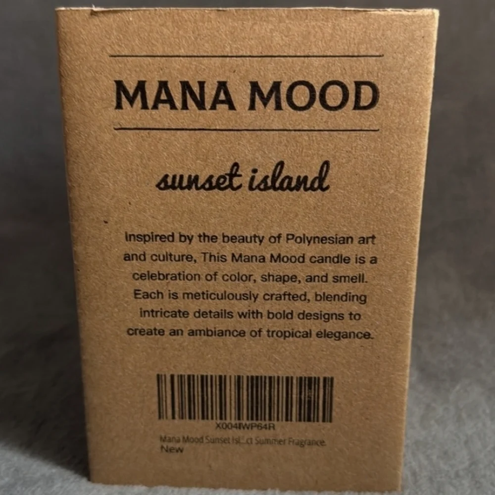 NEW 🥥🍍MANA MOOD Sunset Island Coconut & Pineapple 9oz Large Wood Wick Candle
